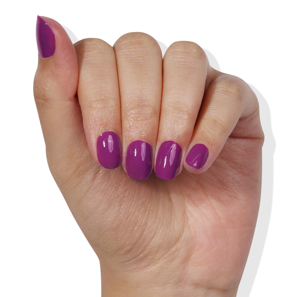 LONDONTOWN UV/LED Gel Nail Polish – Long-Lasting, Chip-Resistant High Shine Violet Hibiscus 12ml