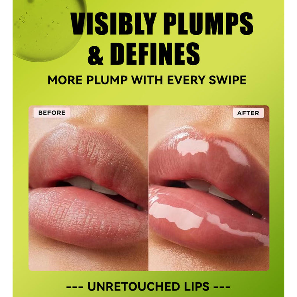 Loobexery 8-Shade Fat Oil Lip Gloss – Hydrating Lip Glow Oil with Big Brush Head, Non-Sticky Shine
