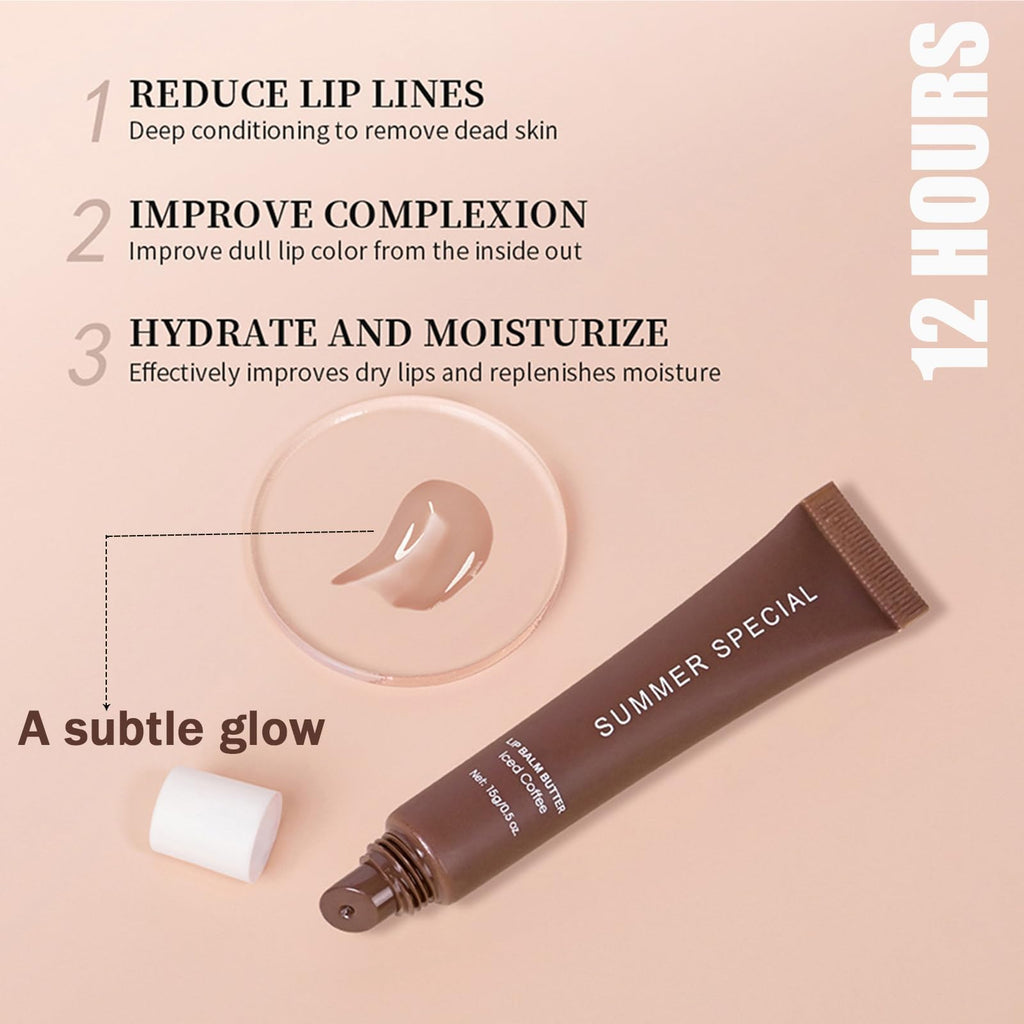 Loobexery 4 Pcs Summer Special Lip Butter Balm – Hydrating Natural Lip Care