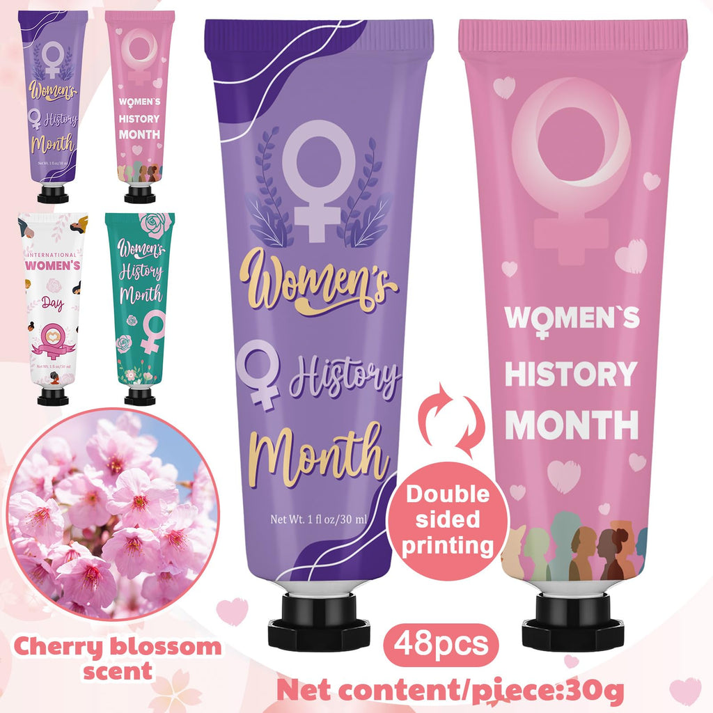 Loopeer 48-Piece Womens History Month Hand Cream Gift Set Bulk Travel-Size 30ml