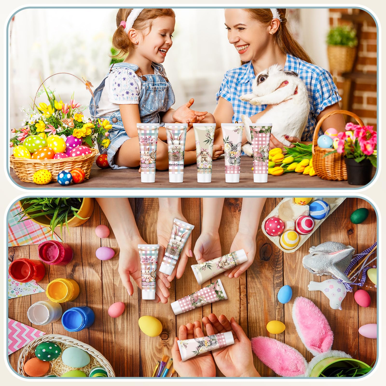 Loopeer 25-Pack Easter Hand Cream Gift Set | Travel-Size 30ml Bunny-Themed Party Favors