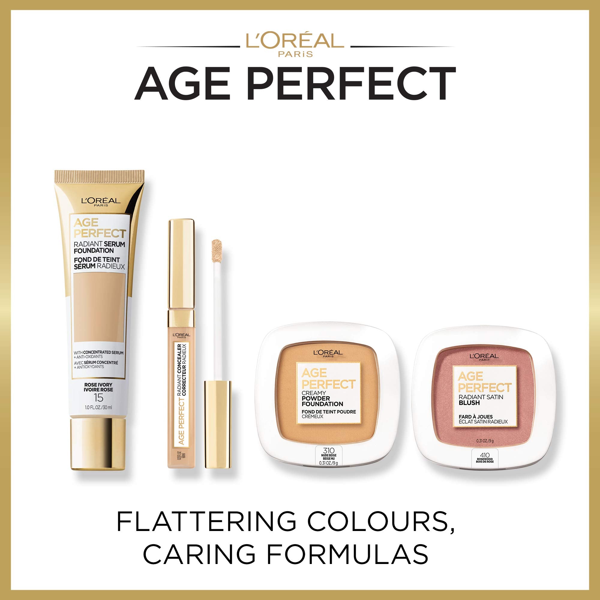 L’Oréal Paris Age Perfect Radiant Satin Blush with Camellia Oil, Peony – Creamy, Buildable Glow for Mature Skin