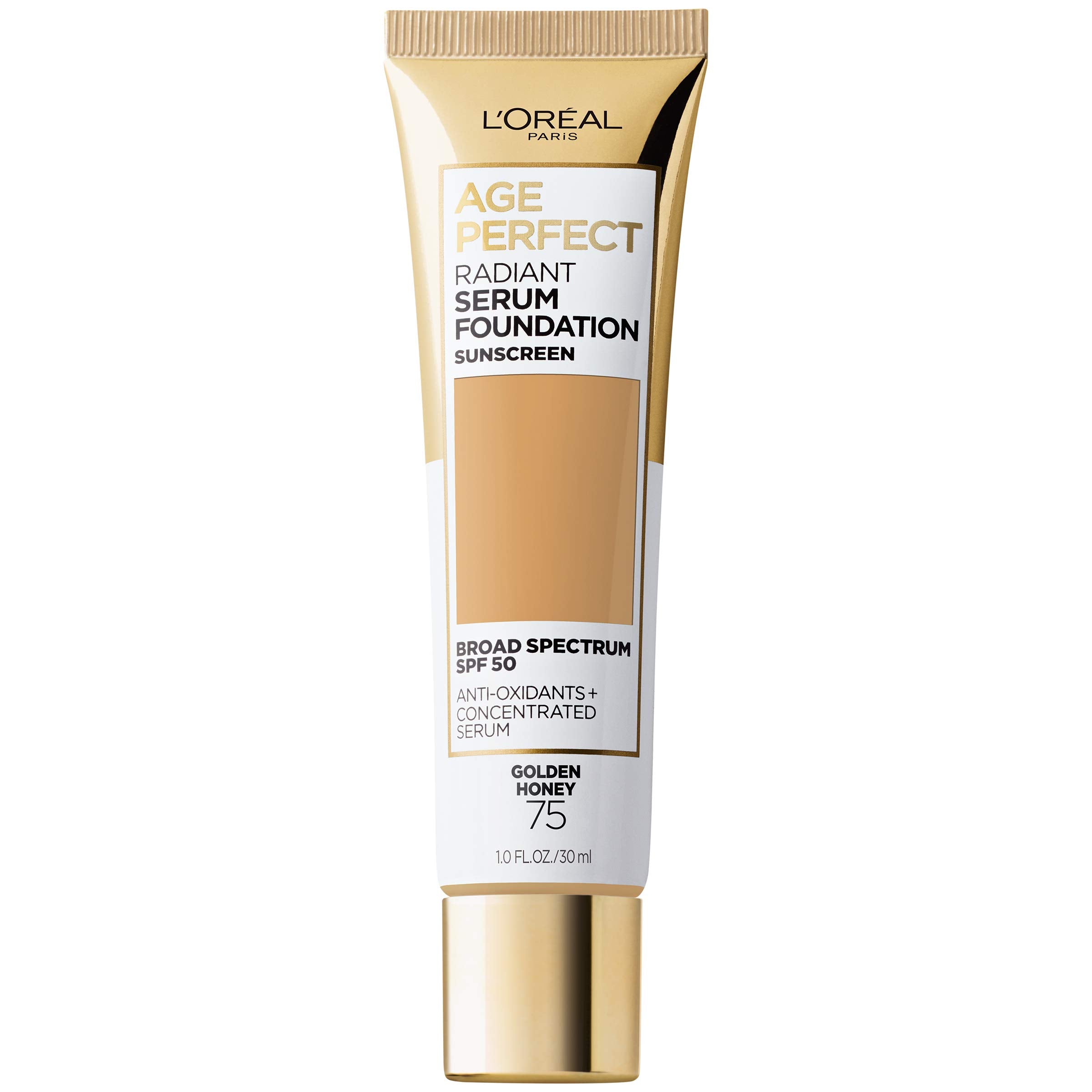 L'Oreal Paris Age Perfect Radiant Serum Foundation SPF 50 – Golden Honey | Hydration & Light Coverage
