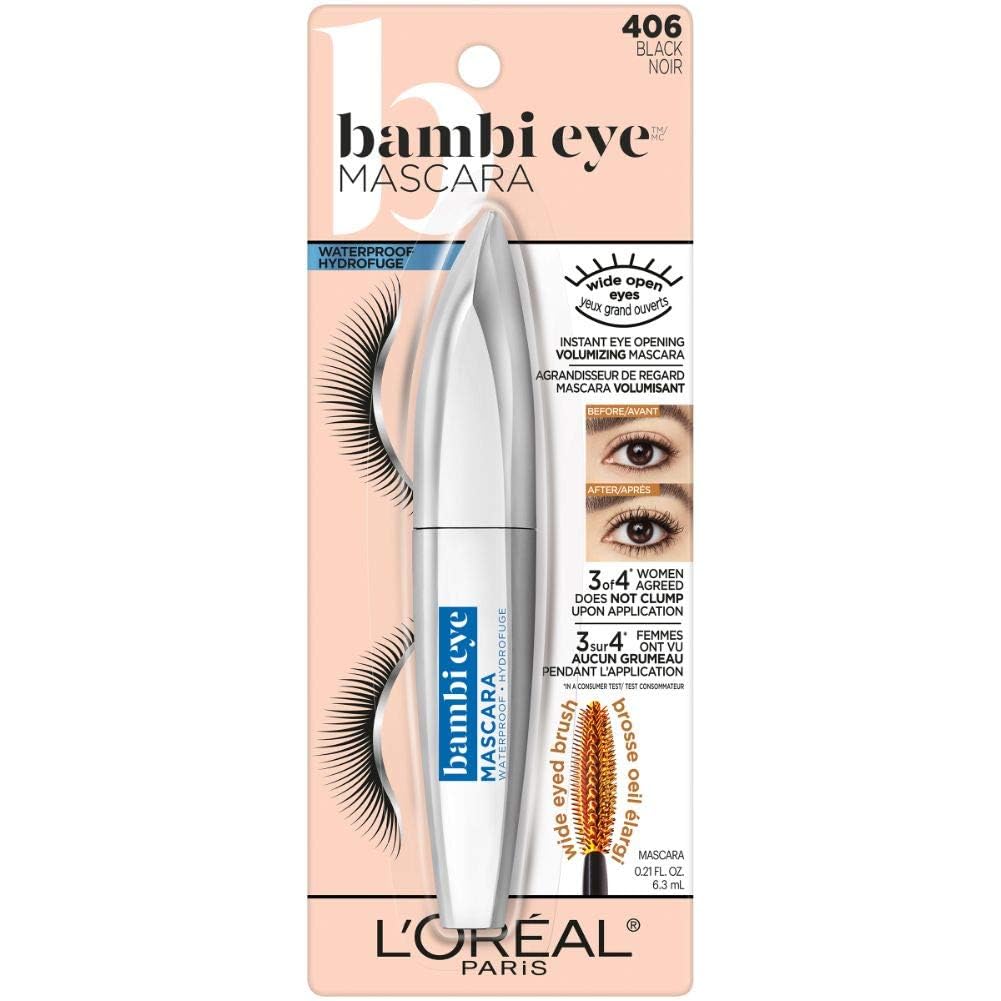 L'Oreal Paris Bambi Eye Mascara – Waterproof, Lasting Volume & Lift