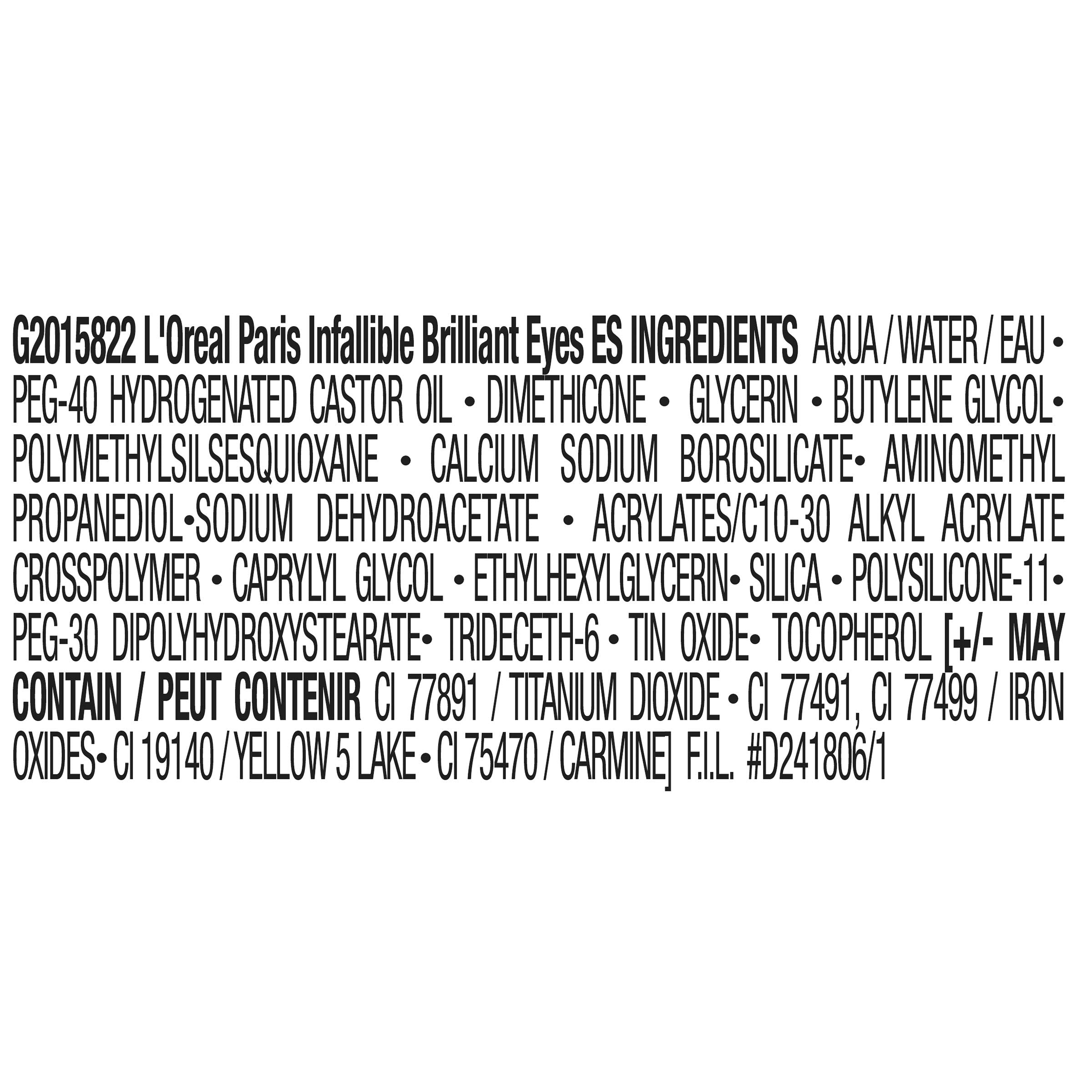 L'Oreal Paris Brilliant Eyes Shimmer Liquid Eye Shadow Rose Gem - Longwear, Crease-Resistant, 0.1 oz
