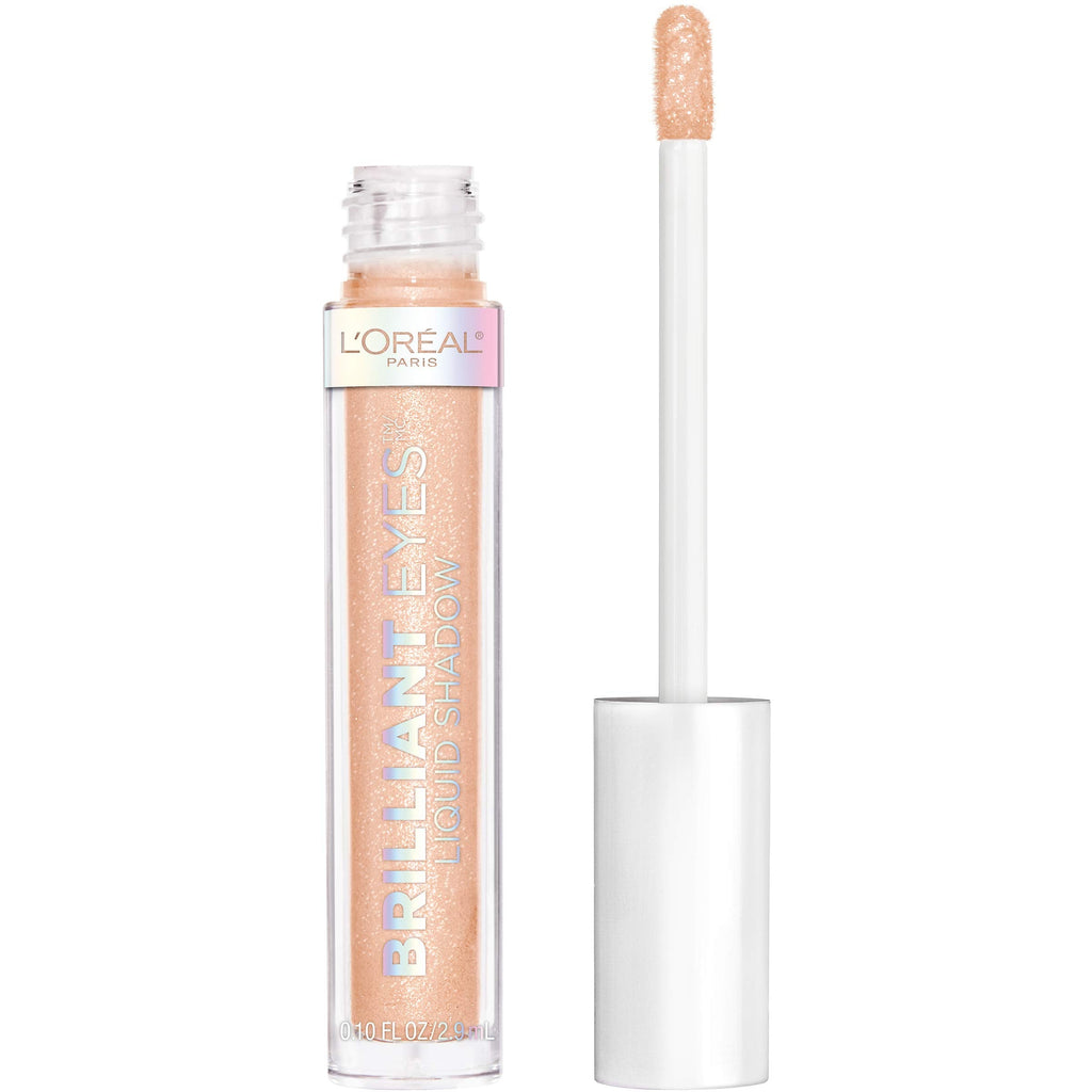 L'Oreal Paris Brilliant Eyes Shimmer Liquid Eye Shadow – Long-Wearing, Crease-Resistant, 0.1 oz