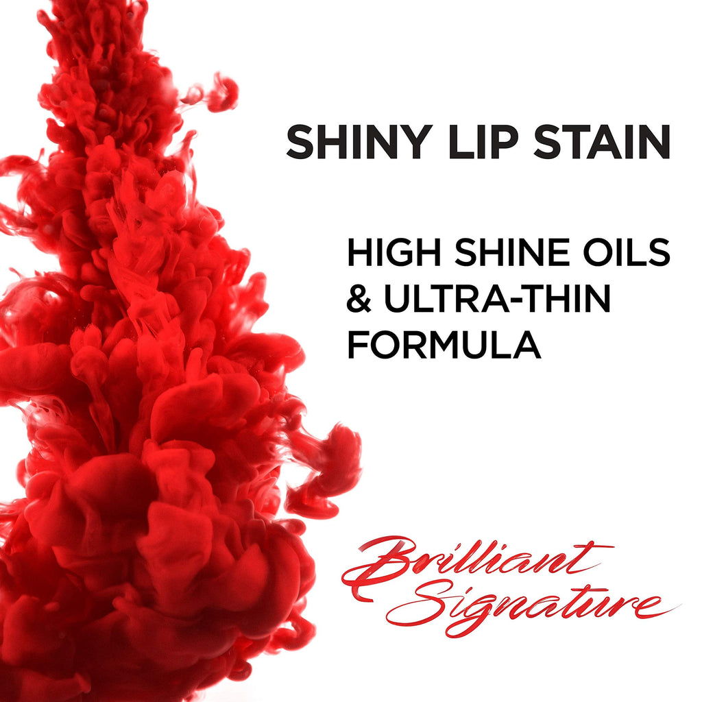 L'Oreal Paris Brilliant Signature Shiny Lip Stain Lipstick – Be Outstanding, 0.21 Fl Oz