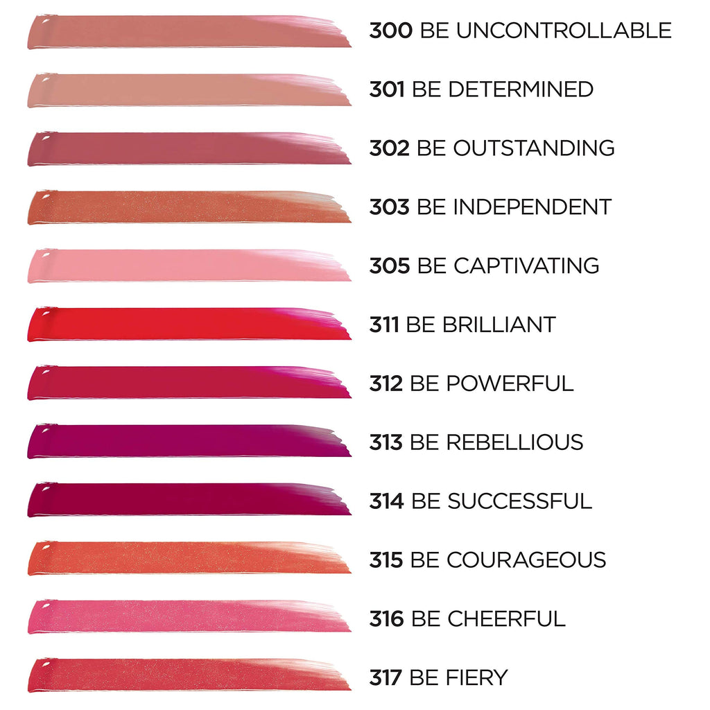 L'Oreal Paris Brilliant Signature Shiny Lip Stain Lipstick – Be Outstanding, 0.21 Fl Oz