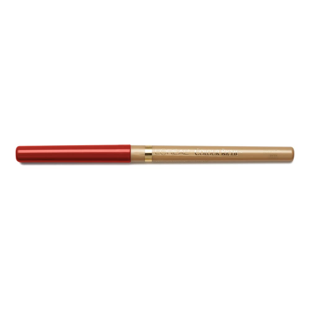 L'Oreal Paris Colour Riche Lip Liner Always Red 765 – Precision Lip Liner with Built-In Sharpener
