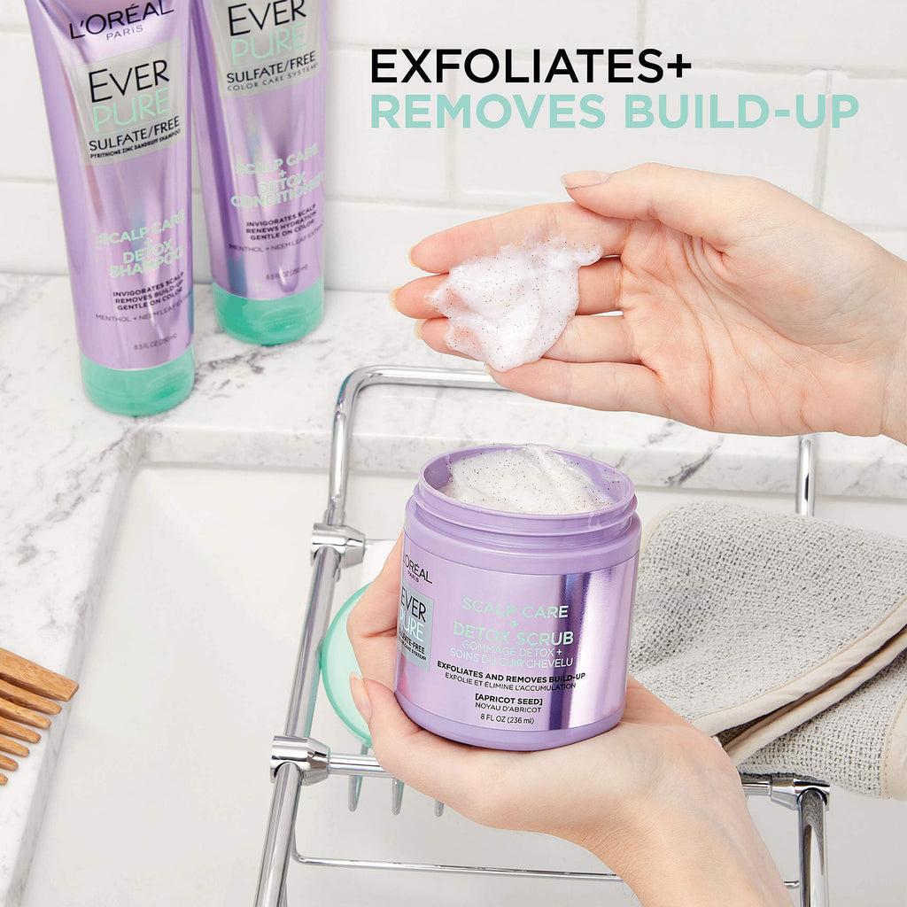 L'Oreal Paris EverPure Scalp Care + Detox Sulfate-Free Conditioner for Color-Treated Hair