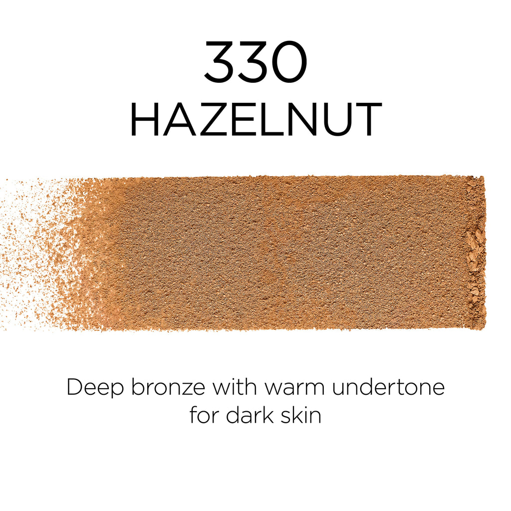 L'Oreal Paris Infallible Fresh Wear Foundation in a Powder — Up to 24H Matte, Waterproof, Hazelnut (0.31 oz)