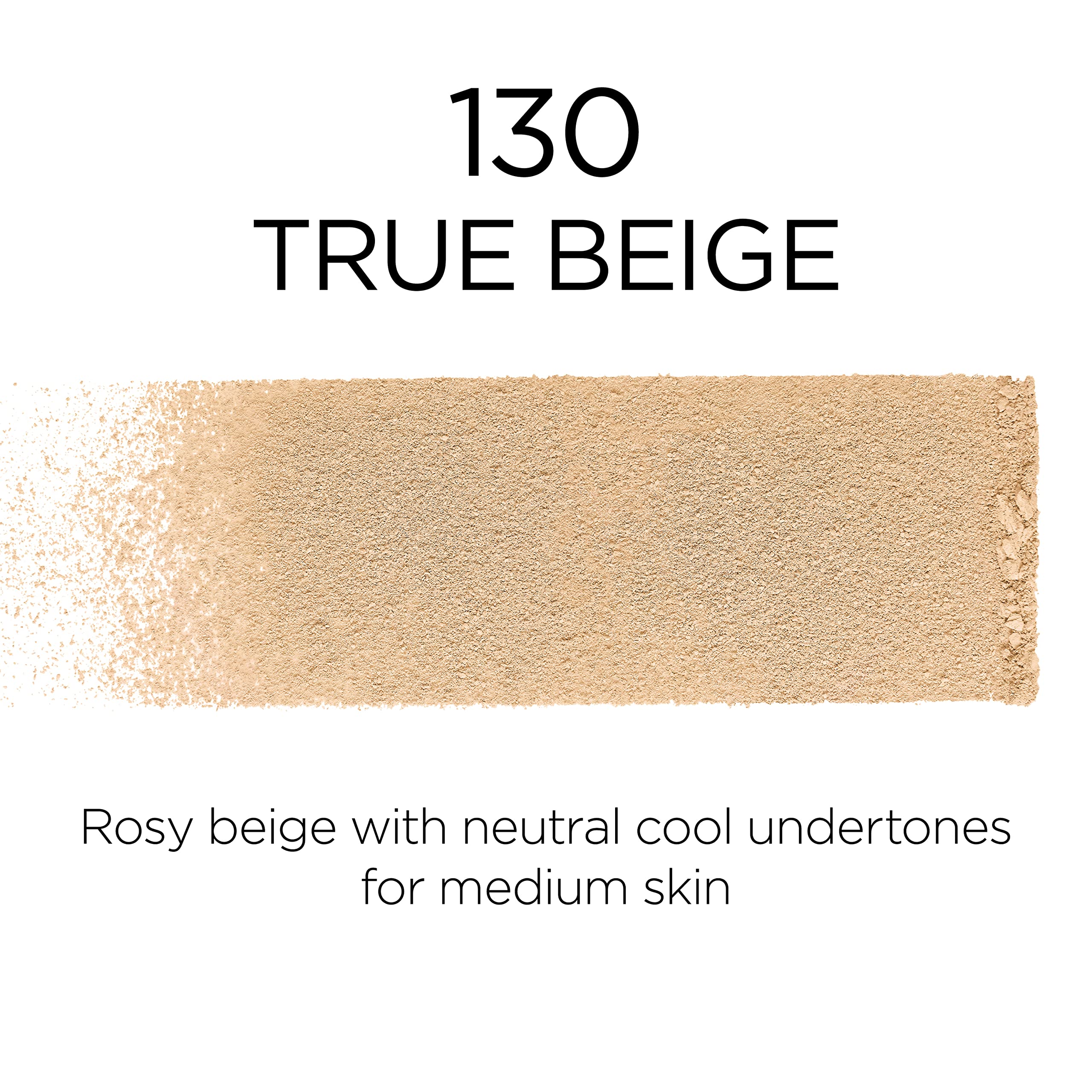 L'Oreal Paris Infallible Fresh Wear Foundation Powder — Up to 24H Wear, Waterproof, True Beige (0.31 oz)