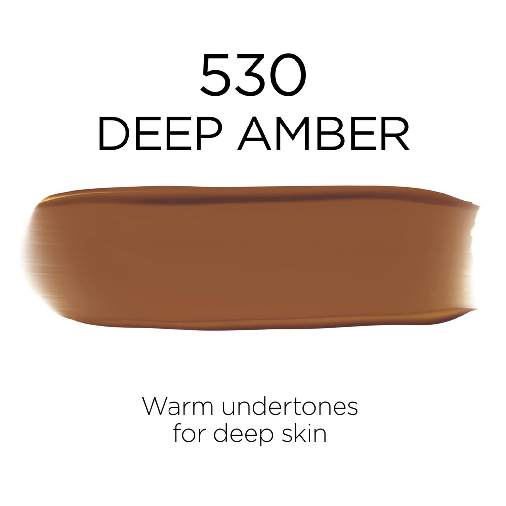 L'Oreal Paris Infallible Fresh Wear Foundation 530 Deep Amber – Lightweight, Longwear, SPF 25, 1 oz