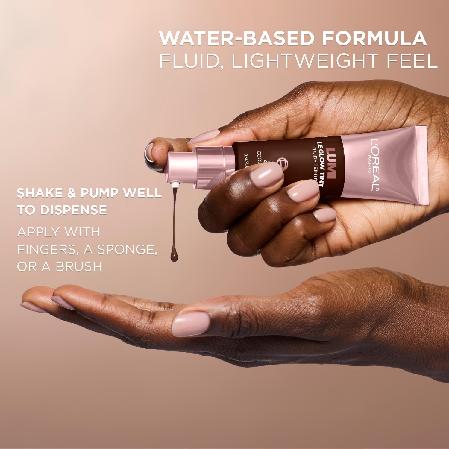 L'Oreal Paris Lumi Le Glow Tint – Lightweight Water-Based Tint with Buildable Coverage and Glow