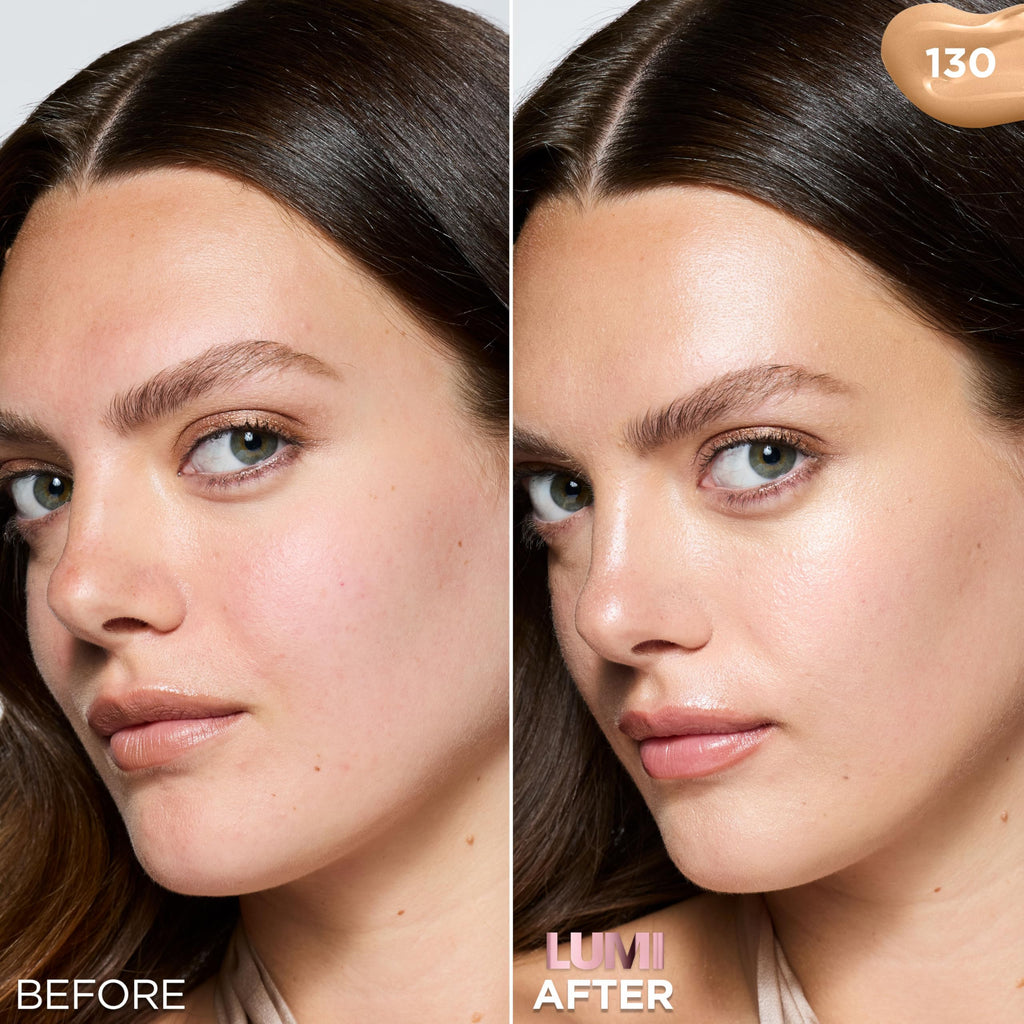 L'Oreal Paris Lumi Le Glow Skin Tint – Lightweight Water-Based Tint with Buildable Coverage, Warm 130, 0.85 fl oz