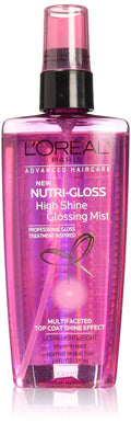 L’Oréal Paris Nutrigloss High Shine Glossing Mist – 3.4 fl oz, 48HR Shine + Nutrition (Packaging May Vary)