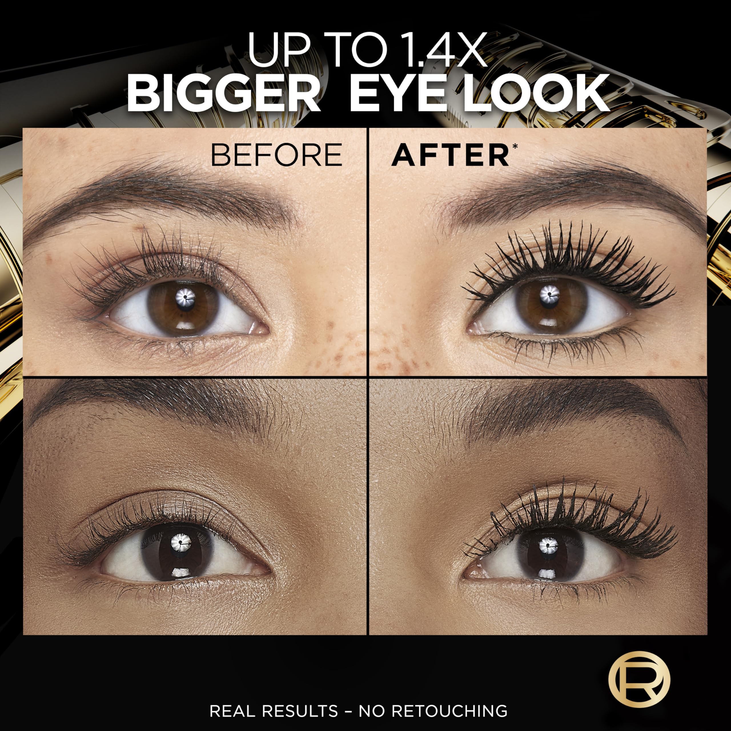 L'Oréal Paris Panorama Mascara – Volumizing & Lengthening, 24h Smudge-Resistant