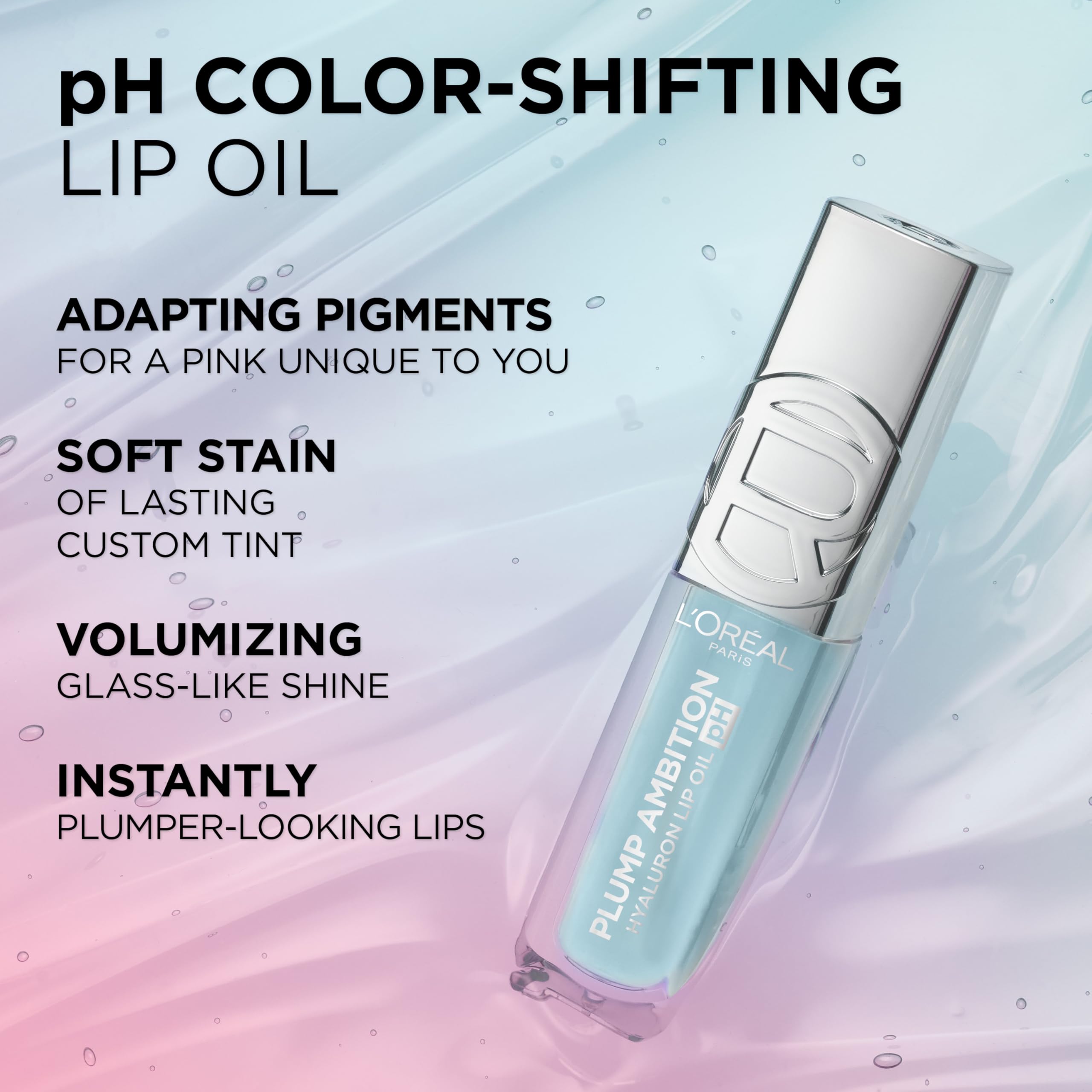 L'Oreal Paris Plump Ambition pH Hyaluron Lip Oil – Color Shifting Lip Tint 010
