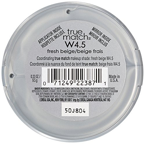 L'Oreal Paris True Match Powder – Fresh Beige, Natural Finish, Super-Blendable