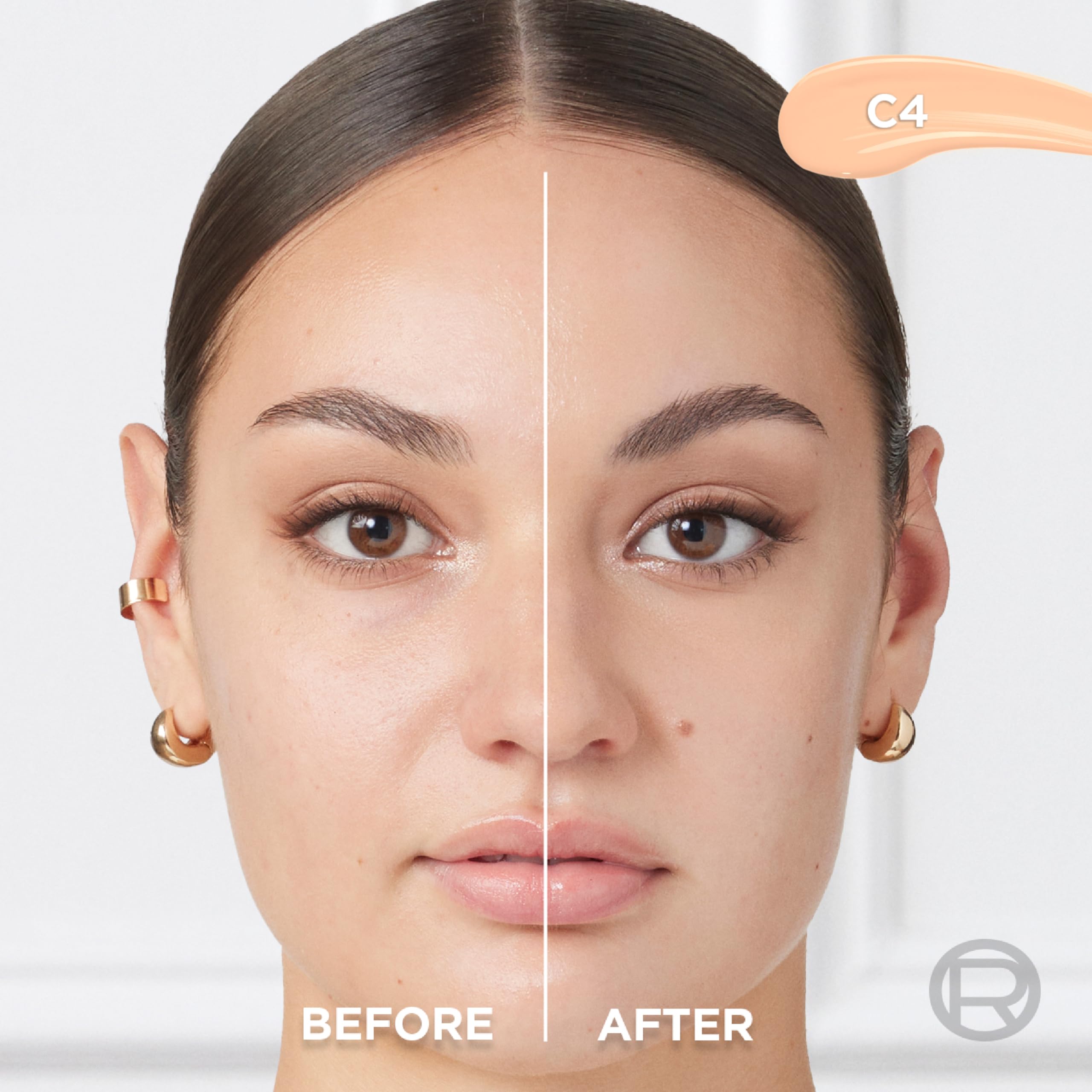 L'Oreal Paris True Match Radiant Serum Concealer – C4, 1.5% Hyaluronic Acid + Caffeine, 0.33 oz