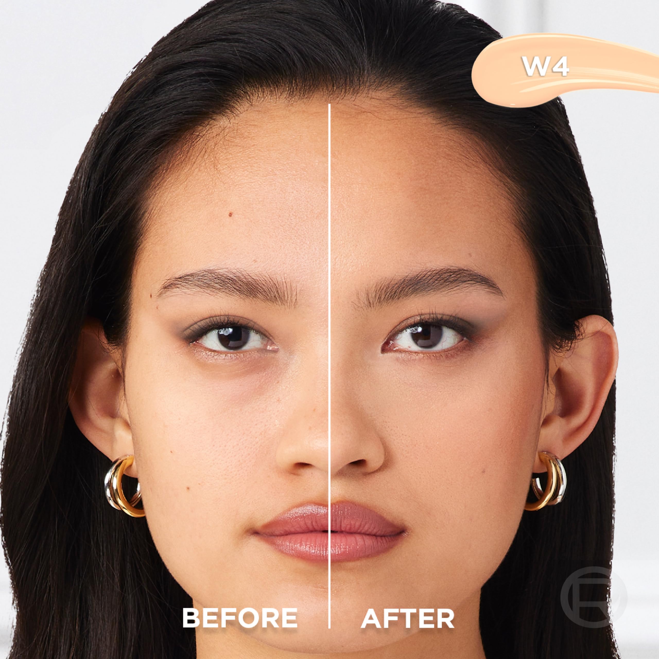 L'Oreal Paris True Match Radiant Serum Concealer – Brightening Under Eye, 1.5% Hyaluronic Acid + Caffeine, W4, 0.33 oz