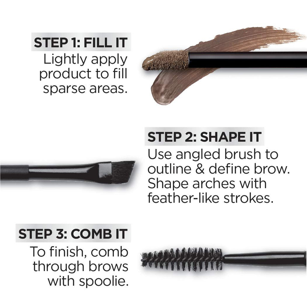 L'Oreal Paris Unbelieva-Brow Longwear Waterproof Tinted Brow Gel – Brunette, 0.15 oz