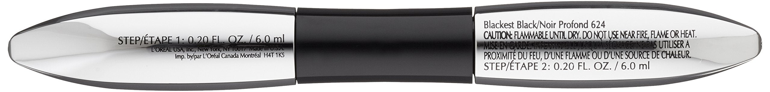 Voluminous Superstar Mascara, Waterproof by L’Oréal Paris – Blackest Black, 0.41 Fl Oz, 1 Count