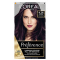 L'Oréal Préférence 4.26 Pure Burgundy Cool Violet Permanent Hair Colour - Fade-Defying Luminous Shine for All Hair Types