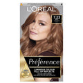 L'Oréal Préférence 7.23 Dark Rose Gold Luminous, Fade-Defying Permanent Hair Colour for At-Home Use