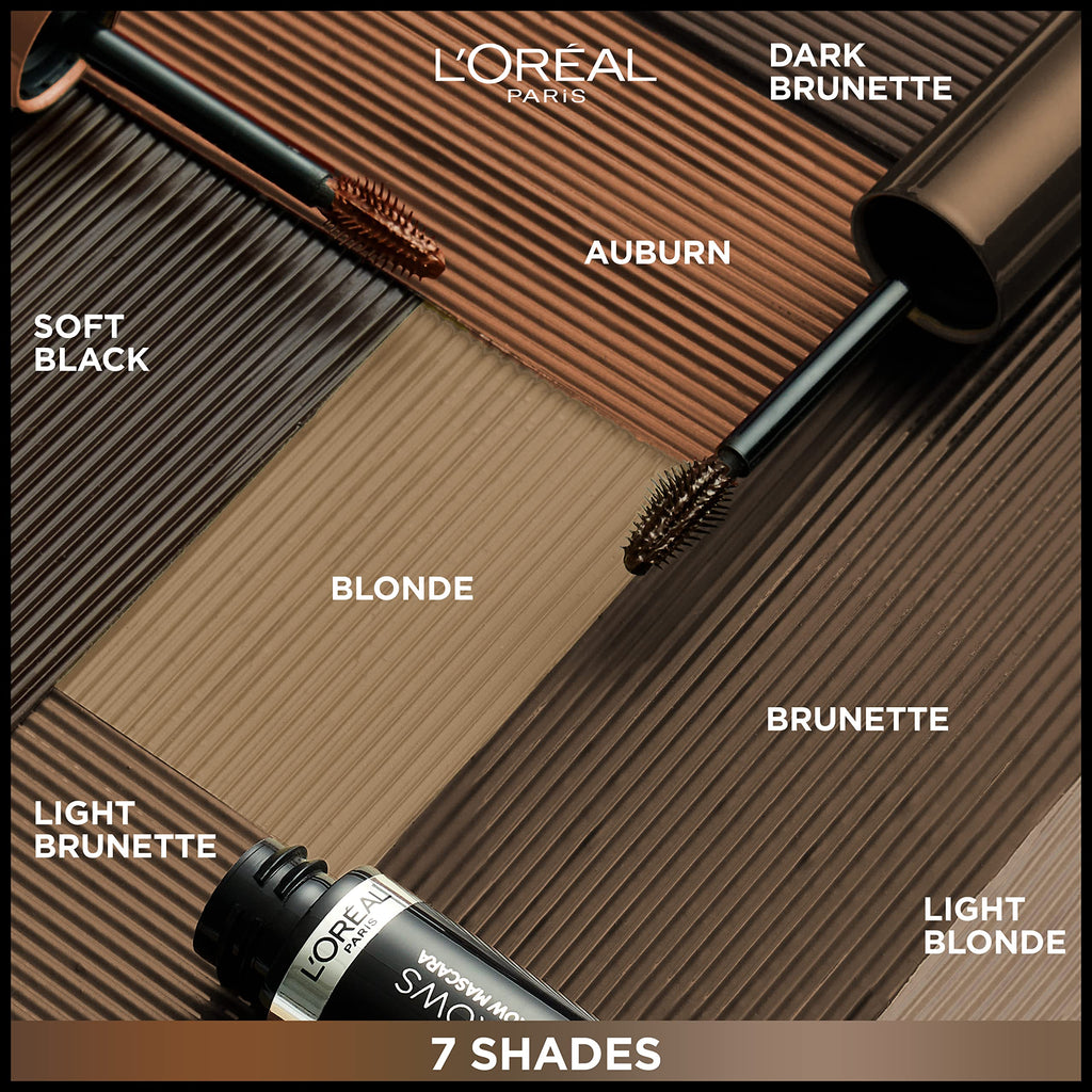 L'Oreal Paris Infallible Brow Mascara – 24H Volumizing, 2x Fuller Brows, 4.0 Dark Brunette