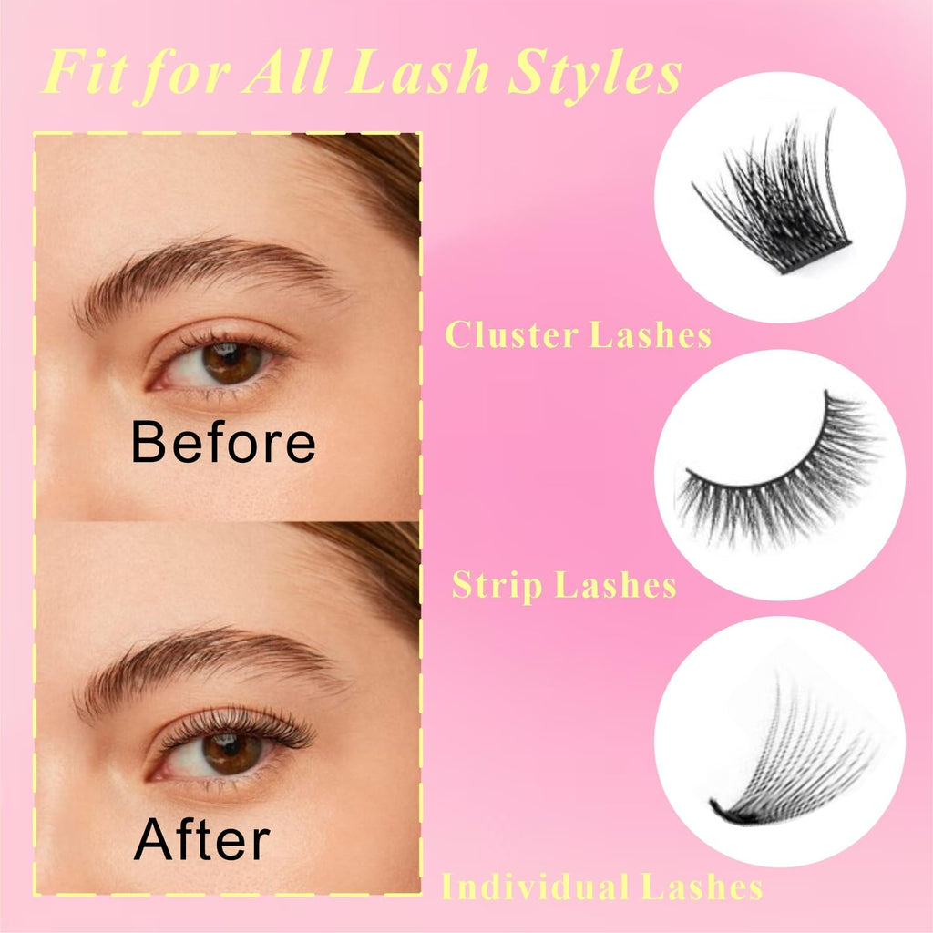 LORPURRI Lash Bond and Seal – 2-in-1 Lash Glue for DIY Extensions, 48H Waterproof Hold