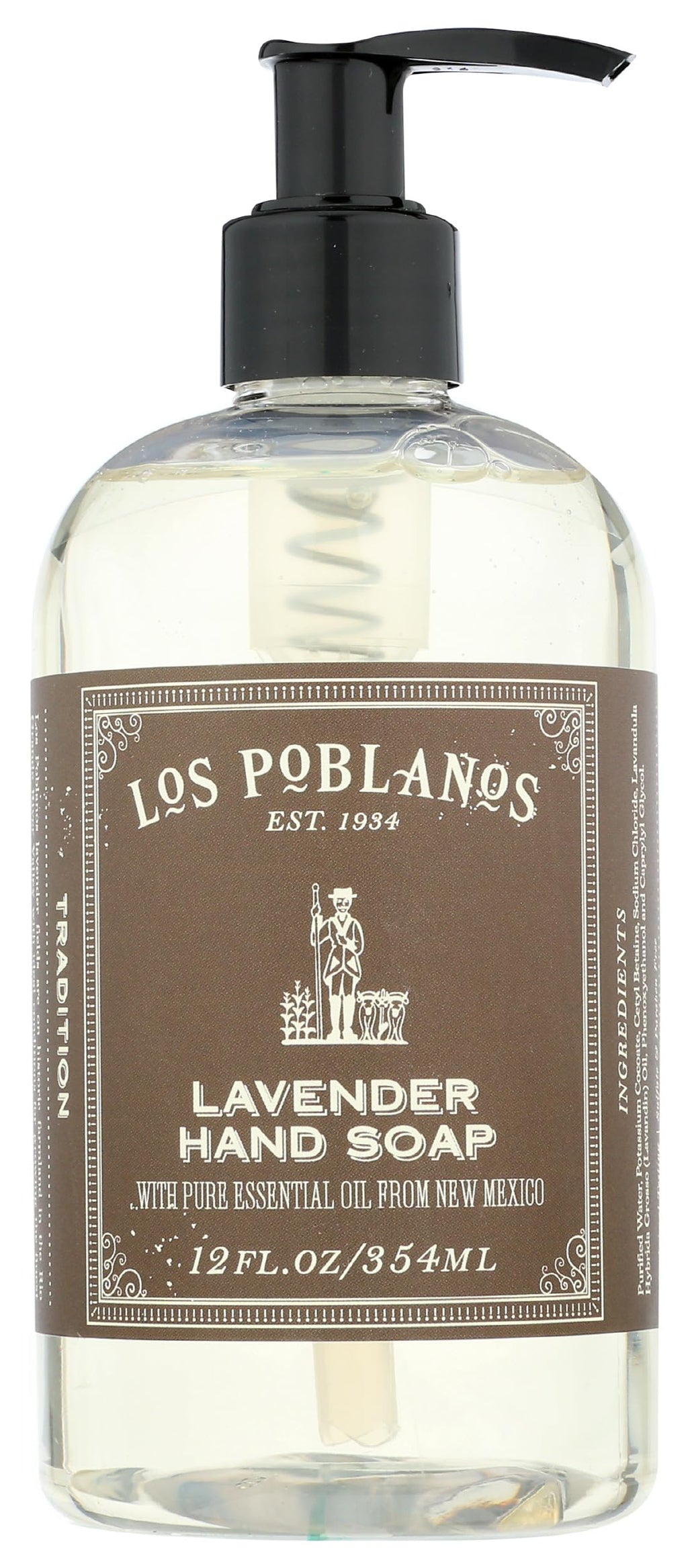 Los Poblanos Hand Soap Lavender – 12 oz | Gentle Lavender Hand Wash