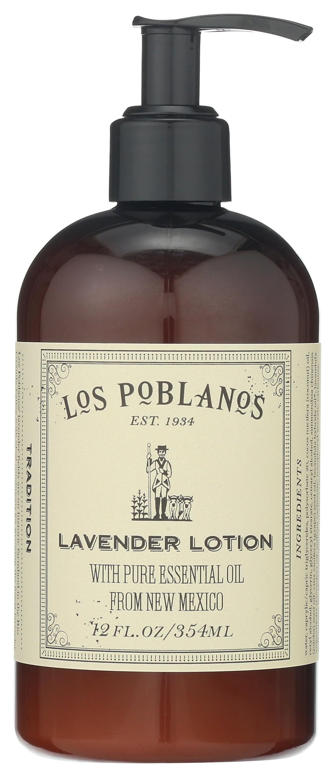 Los Poblanos Lavender Lotion, 12 fl oz – Calming, Lightweight Body Care