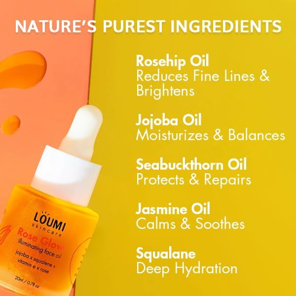 LOUMI Skincare Glow & Aloe Duo Bundle – RoseGlow Oil + Say Aloe! All Day Cream