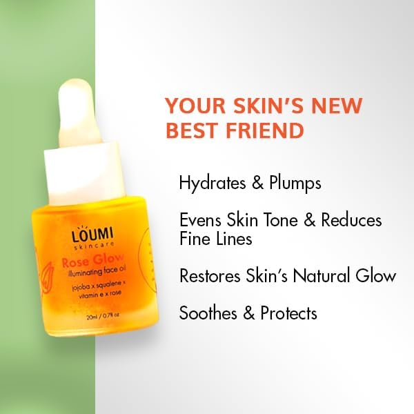 LOUMI Skincare Daily Duo Rose Glow & Revive Retinol Drops | Lightweight Hydration