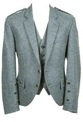 Lovat Green Wool Argyle Kilt Jacket and Waistcoat – Made to Order Scottish Highland Dress