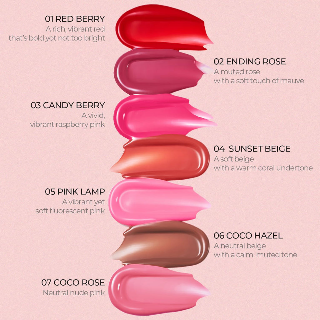 LOVB LOVB Pudding Glow Korean Lip Tint | Long-Lasting Gloss-to-Stain | Non-Sticky Lip Color 0.14 oz | Coco Hazel