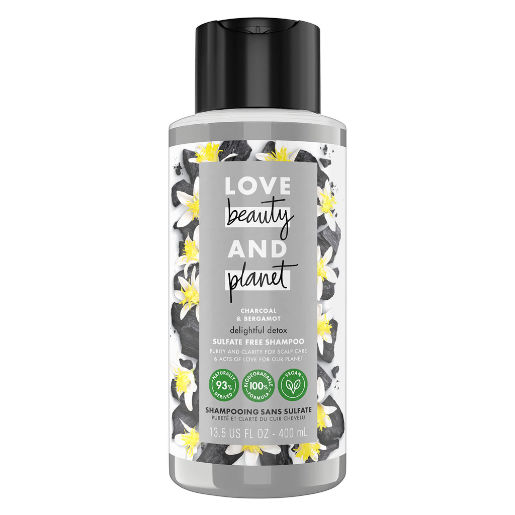 Love Beauty And Planet Clarifying Shampoo Delightful Detox Charcoal & Bergamot – Vegan, Sulfate-Free & Cruelty-Free