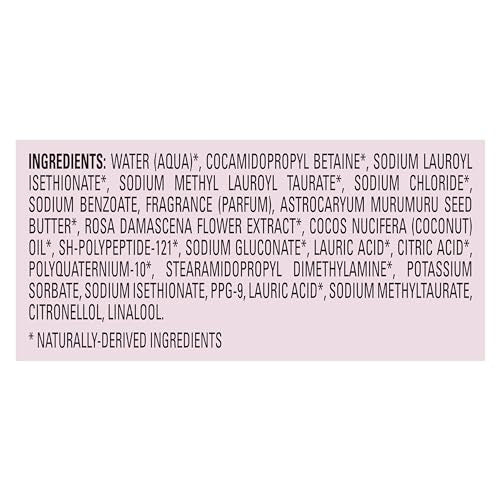 Love Beauty And Planet Vegan Collagen Moisture Shampoo Murumuru Butter & Rose — Pack of 4, 13.5 oz for Color-Treated Hair
