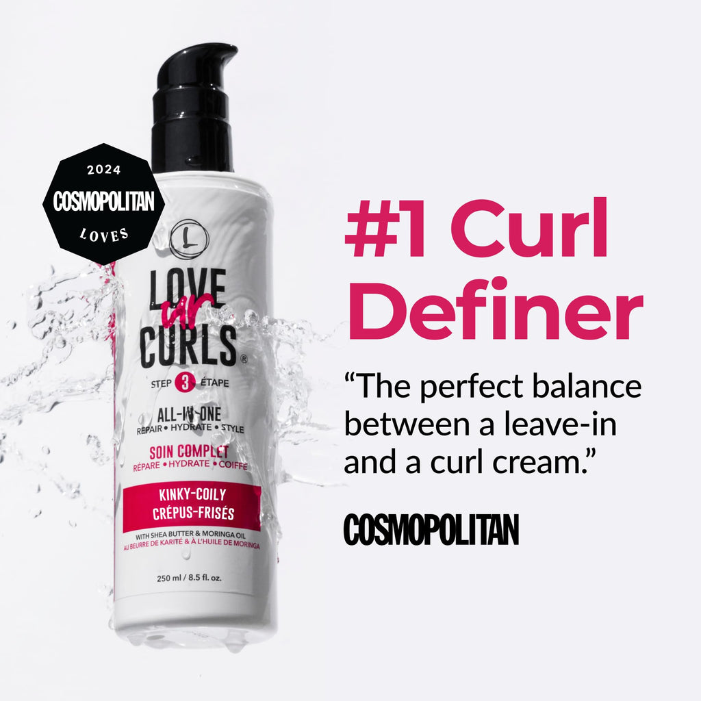 Love Ur Curls Kinky-Coily All-in-One Curl Cream Styler – Define, Hydrate & Style (250mL)