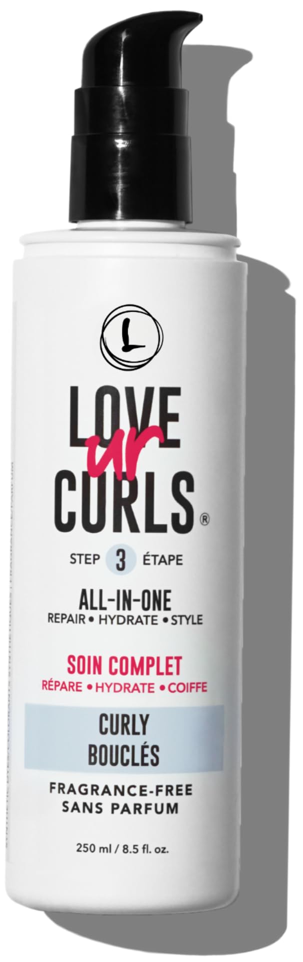 Love Ur Curls Fragrance Free All-in-One Curl Cream Styler – Define, Hydrate & Repair | 250mL