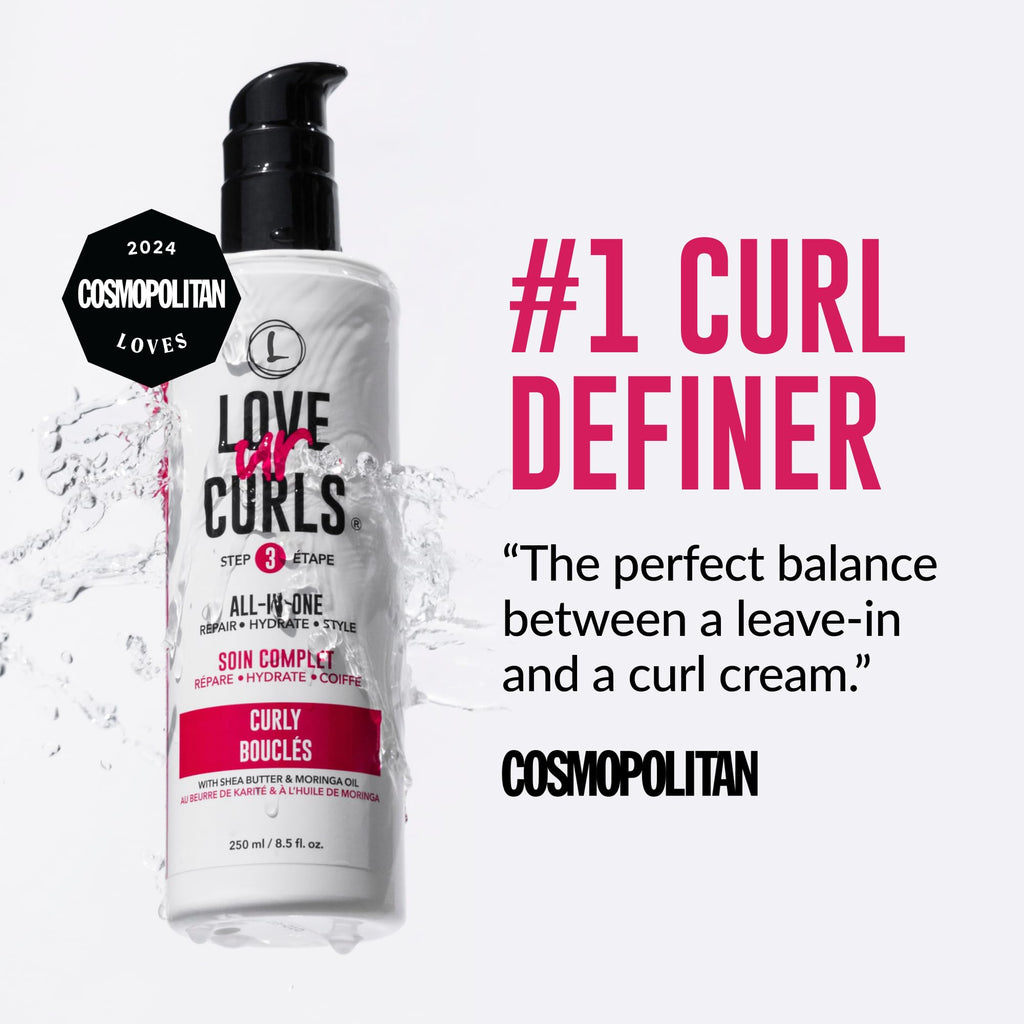 Love Ur Curls - 3-Step Shampoo, Conditioner & All-in-One Curl Styler for Curly Hair