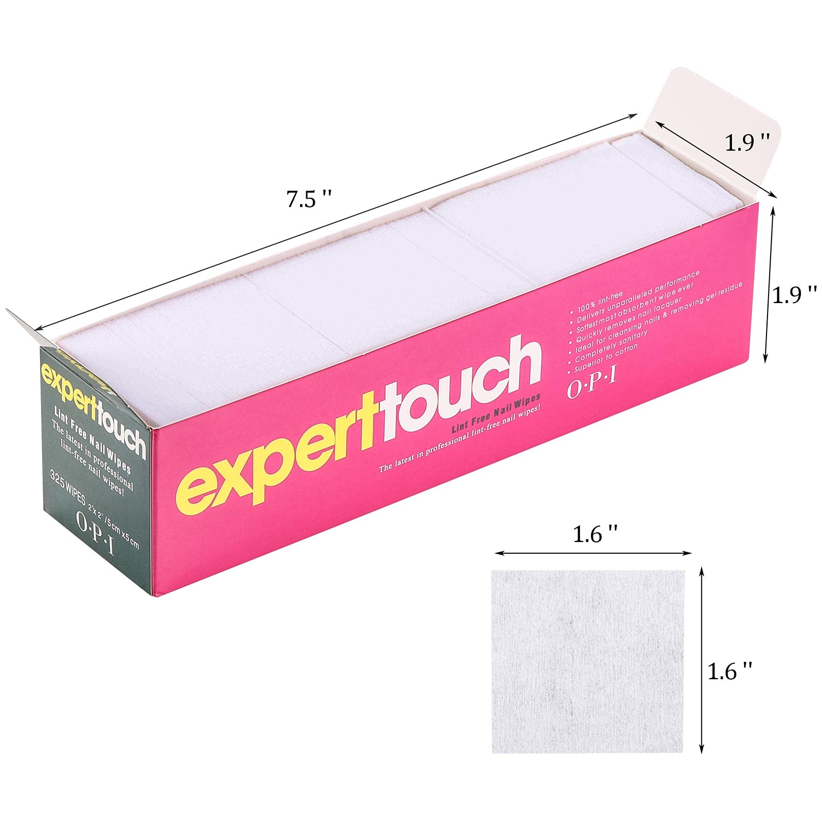 LoveBB Lint Free Nail Wipes – 6 Boxes (1950 Pcs) for Gel Polish Removal
