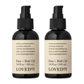 Loved01 Face & Body Oil | John Legend Skincare – Lightweight Hydration, 2-Pack (3.4 oz each)