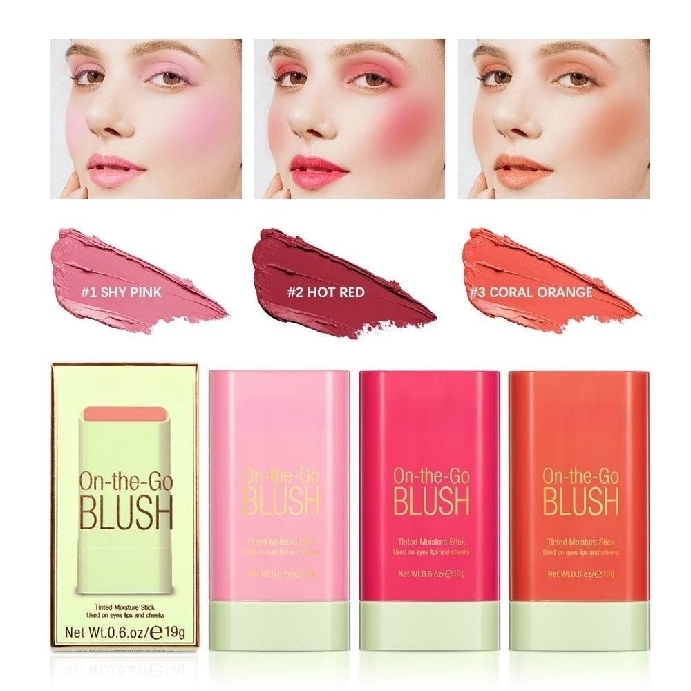 Lovelycat On-the-Go Makeup Blush Stick – Pink, Creamy, Long-Lasting, Waterproof