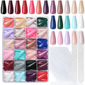 LoveOurHome 576pc Coffin Press-On Nails – Long Full-Citn Cover Ballerina Tips in 24 Glossy Colors