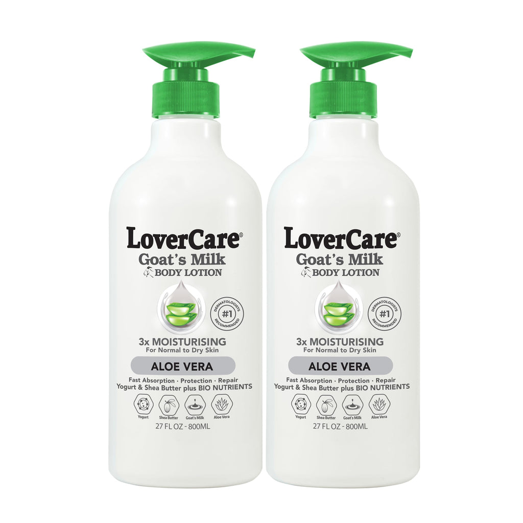 Lovercare Goat Milk Body Lotion with Aloe Vera – 2 x 800ml