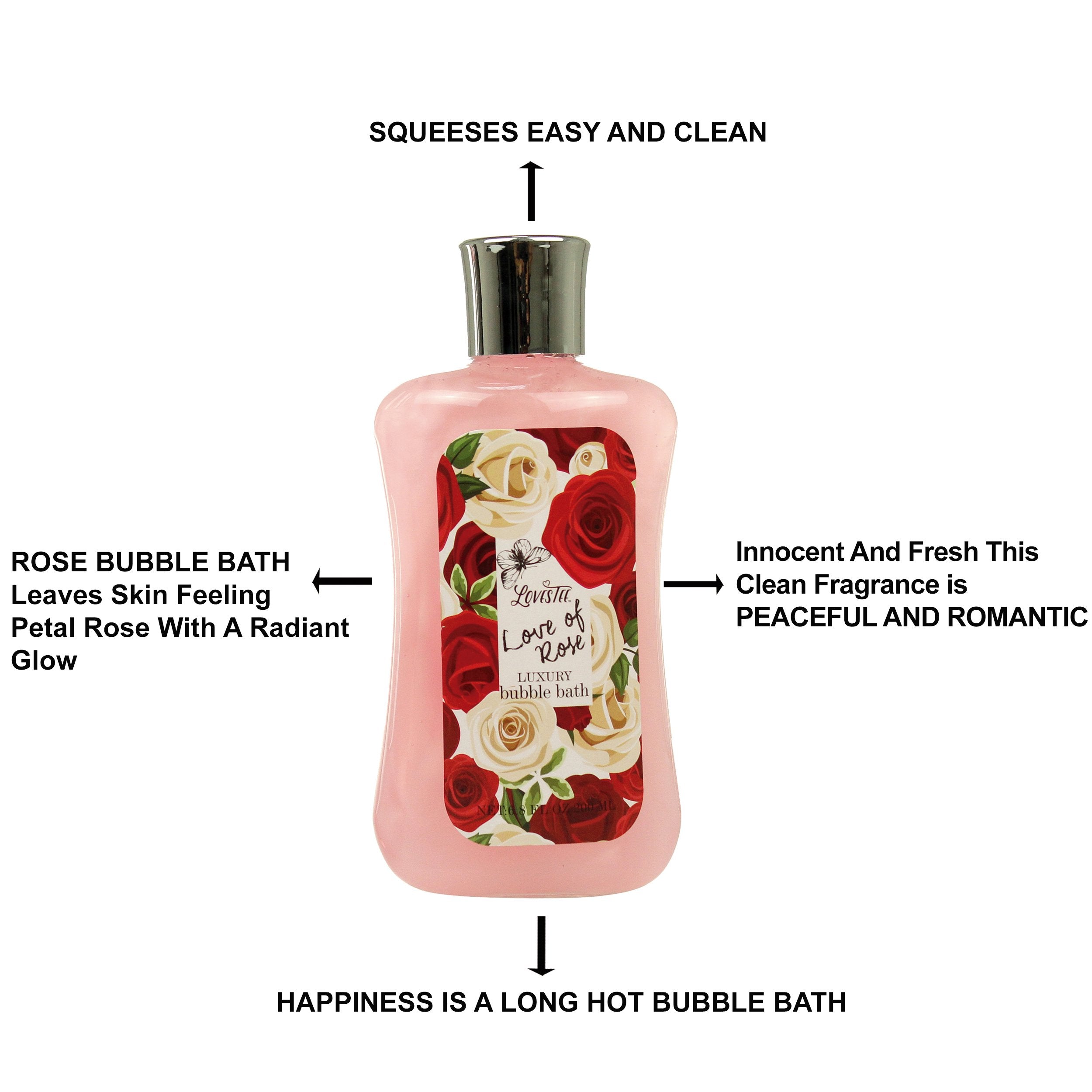LOVESTEE Love of Rose Spa Gift Set – Christmas Bath & Body Basket