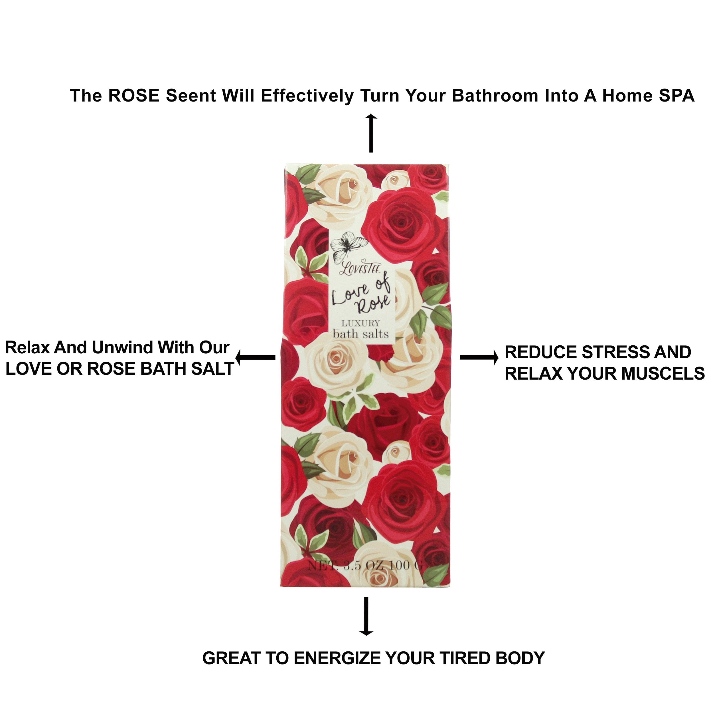LOVESTEE Love of Rose Spa Gift Set – Christmas Bath & Body Basket