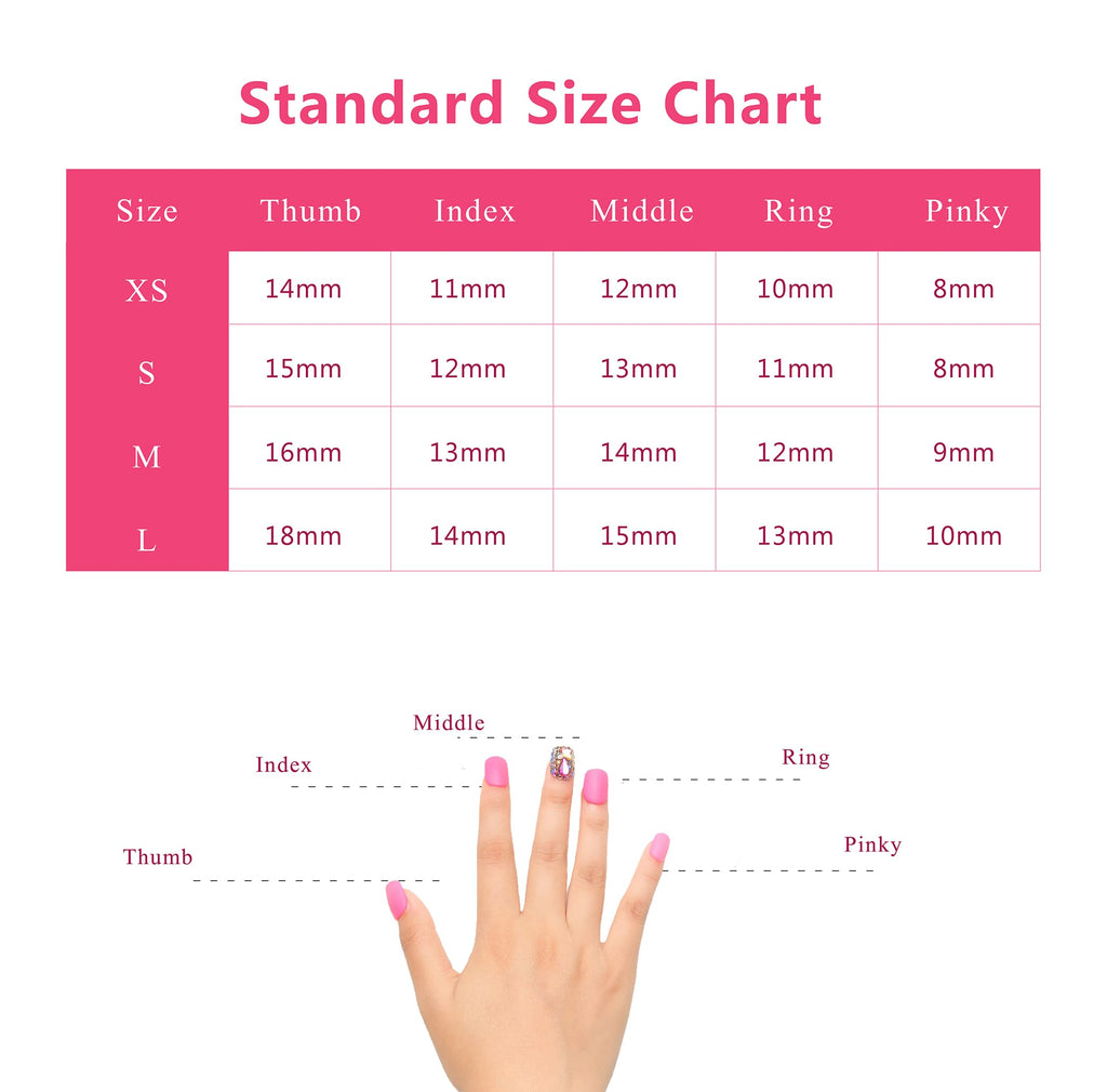 LOVFUL Flora Press-On Nails | Handmade with Full Crystal Coverage, Reusable, Square Mid Length 1.7in